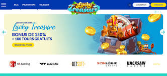 Lucky Treasure Casino — Interface officielle bonus bienvenue 150% 100 tours gratuits